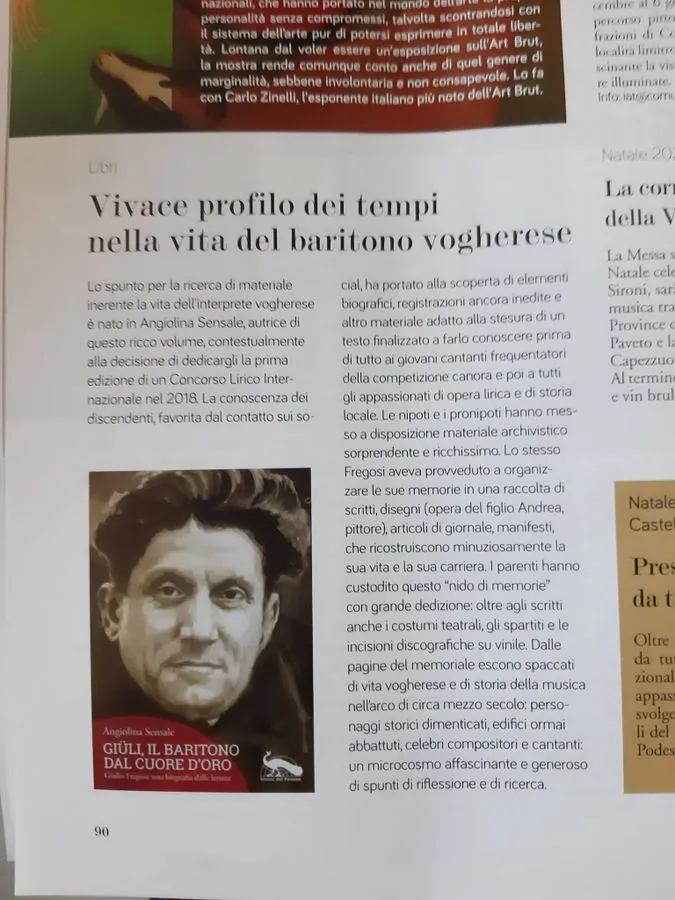 Vivace profilo dei tempi nella vita del baritono vogherese